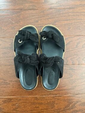 Jimmy Choo Black Suede Sandals/Slides, size 8